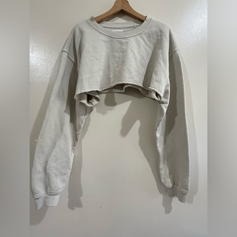 Joah Brown Neutral Cream Fleece Pullover